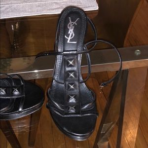 YSL black heels